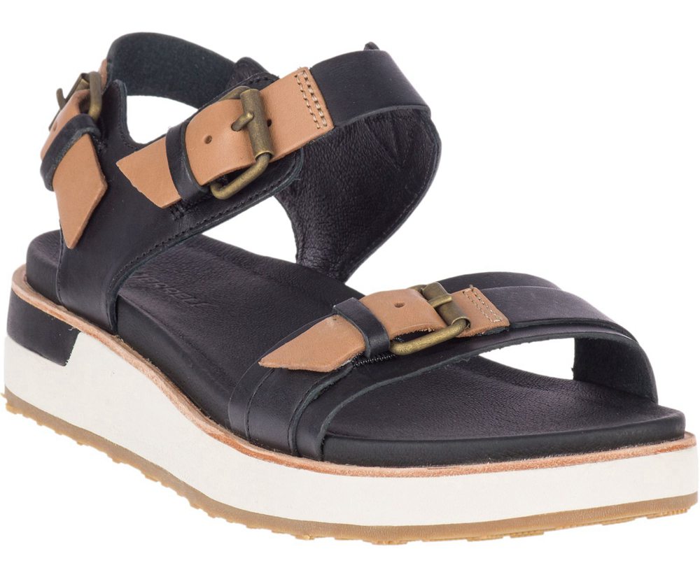 Sandały Merrell Damskie Czarne - Roam Buckle - 218463-JXA